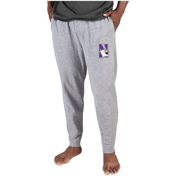 Northwestern Wildcats Concepts Sport Mainstream Cuffed Terry Pants - Gray
