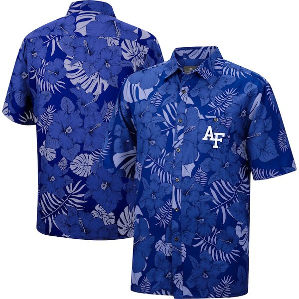 Air Force Falcons Colosseum The Dude Camp Button-Up Shirt - Royal