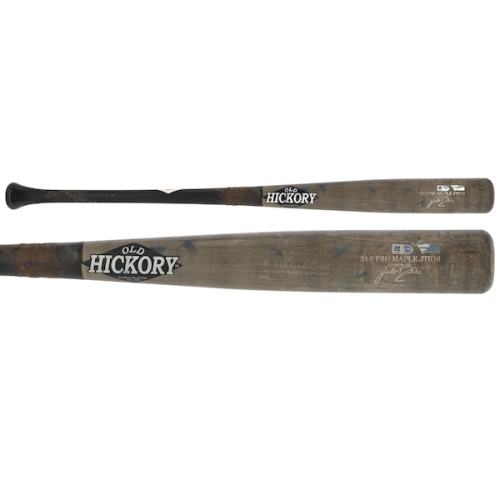 J.T. Realmuto Philadelphia Phillies Fanatics Authentic Game-Used Gray/Black Old Hickory Bat from the 2021 MLB Season