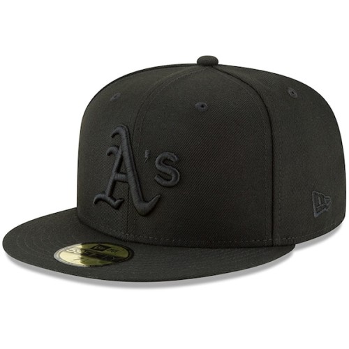 Oakland Athletics New Era Primary Logo Basic 59FIFTY Fitted Hat - Black