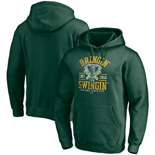 Oakland Athletics Fanatics Branded Hometown Collection Elephant Pullover Hoodie - Green