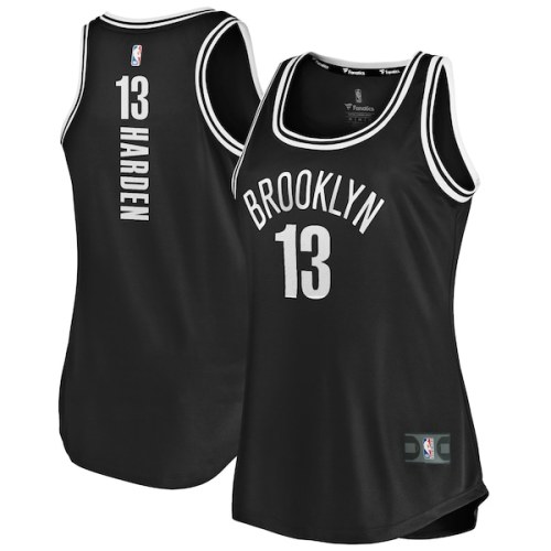 James Harden Brooklyn Nets Fanatics Branded Women's 2020/21 Fast Break Tank Jersey - Icon Edition - Black