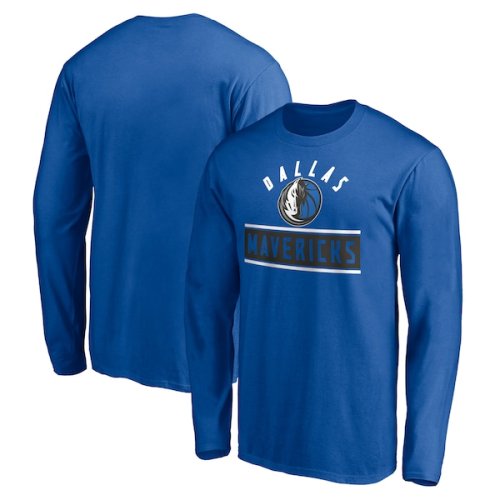 Dallas Mavericks Fanatics Branded Team Arc Knockout Long Sleeve T-Shirt - Blue