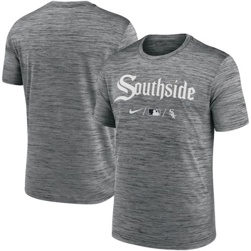Chicago White Sox Nike Authentic Collection City Connect Velocity Performance T-Shirt - Anthracite