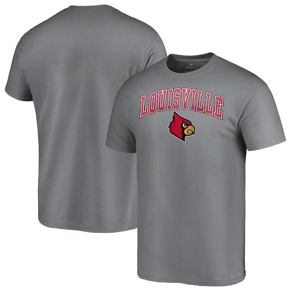 Louisville Cardinals Fanatics Branded Campus T-Shirt - Charcoal