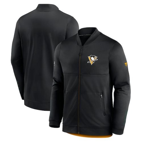 Pittsburgh Penguins Fanatics Branded Locker Room Full-Zip Jacket - Black