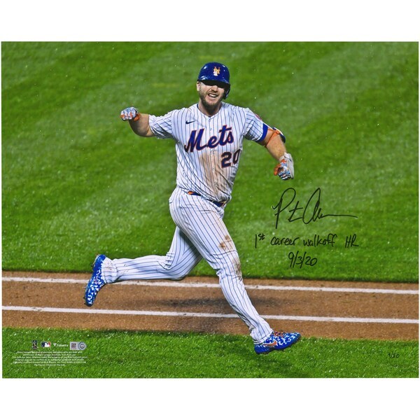 Pete Alonso New York Mets Fanatics Authentic Autographed 16" x 20" Photograph with the Inscription "1st Career Walkoff HR 9/3/20" - Limited Edition of 20