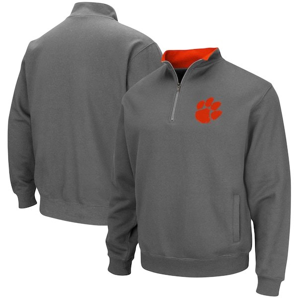 Clemson Tigers Colosseum Tortugas Logo Quarter-Zip Pullover Jacket - Charcoal