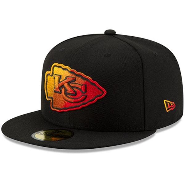 Kansas City Chiefs New Era Color Dim 59FIFTY Fitted Hat - Black