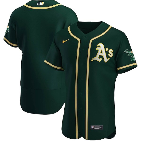 Oakland Athletics Nike Alternate Authentic Team Jersey - Green