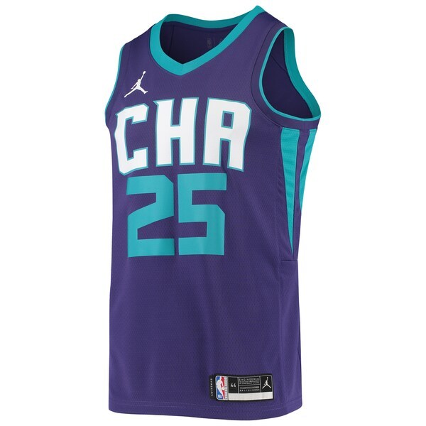 PJ Washington Jr. Charlotte Hornets Jordan Brand 2020/21 Swingman Jersey - Statement Edition - Purple