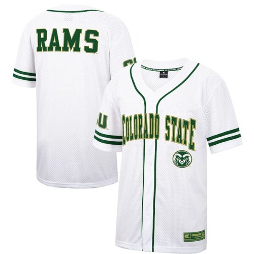Colorado State Rams Colosseum Free Spirited Baseball Jersey - White/Green