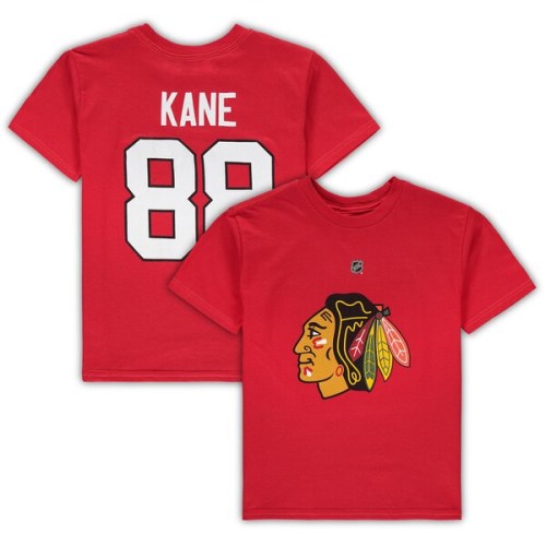 Patrick Kane Chicago Blackhawks Preschool & Toddler Authentic Stack Name & Number T-Shirt - Red