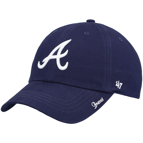 Atlanta Braves '47 Women's Team Miata Clean Up Adjustable Hat - Navy
