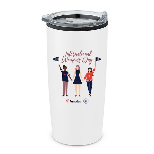 Fanatics Corporate 20oz. International Women's Day Stainless Steel Tumbler - White