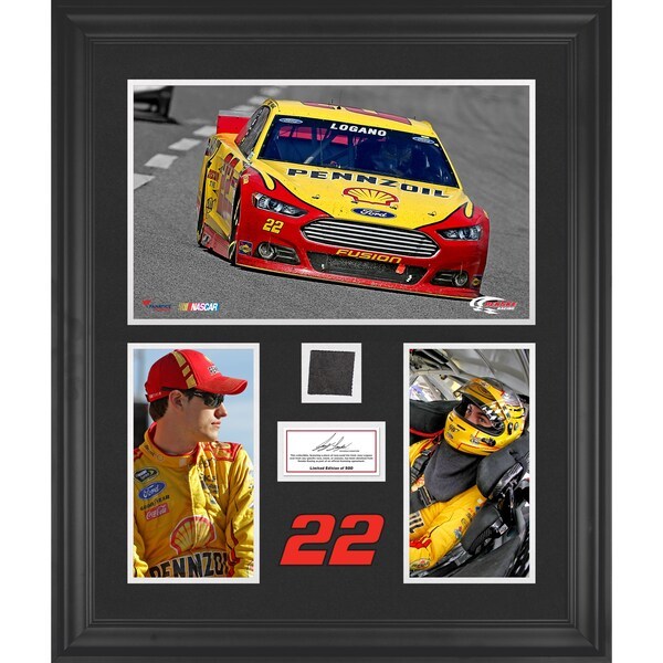 Joey Logano Fanatics Authentic Framed 3-Photograph Collage with Race-Used Tire-Limited Edition of 500