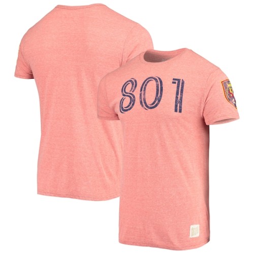 Real Salt Lake Original Retro Brand Area Code Tri-Blend T-Shirt - Heathered Red