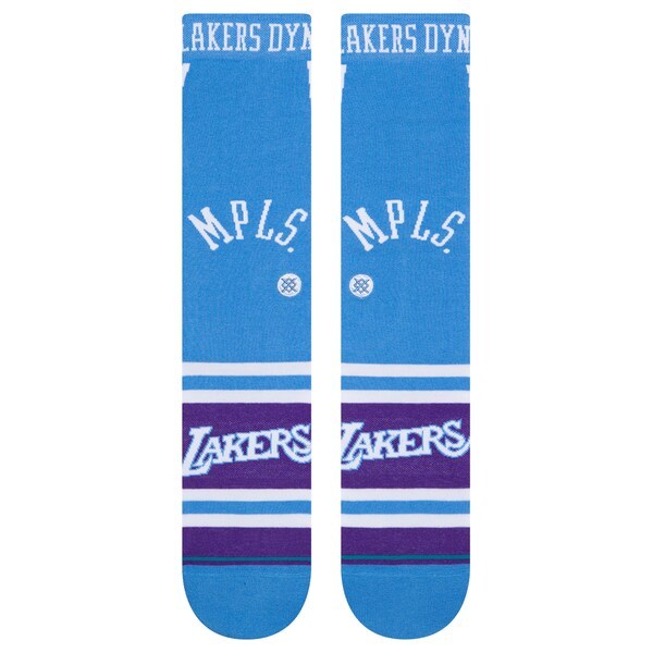 Los Angeles Lakers Stance 2021/22 City Edition Crew Socks - Light Blue