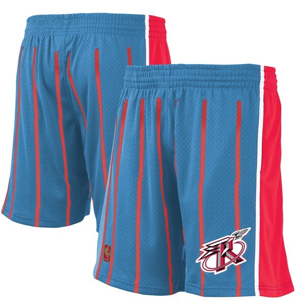 Houston Rockets Mitchell & Ness Hardwood Classic Reload Swingman Shorts - Blue