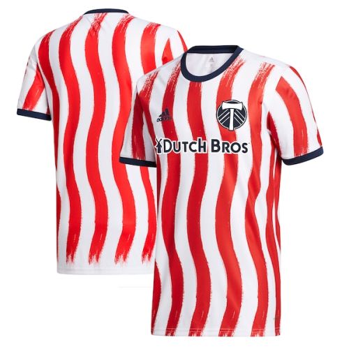 Portland Timbers adidas 2021/22 Americana Pre-Match AEROREADY Top - White/Red