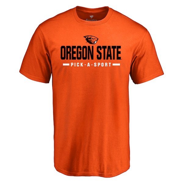 Oregon State Beavers Fanatics Branded Custom Sport T-Shirt - Orange
