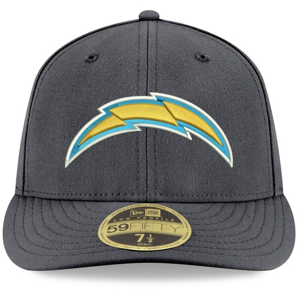 Los Angeles Chargers New Era Storm II Low Profile 59FIFTY Fitted Hat - Graphite