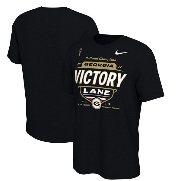 Georgia Bulldogs Nike College Football Playoff 2021 National Champions Locker Room T-Shirt - Black
