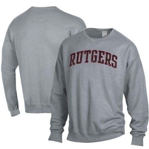 Rutgers Scarlet Knights ComfortWash Garment Dyed Pullover Sweatshirt - Gray
