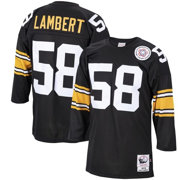 Jack Lambert Pittsburgh Steelers Mitchell & Ness 1975 Authentic Retired Player Jersey - Black