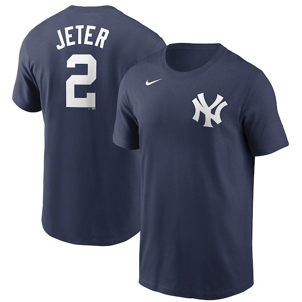 Derek Jeter New York Yankees Nike Name & Number T-Shirt - Navy