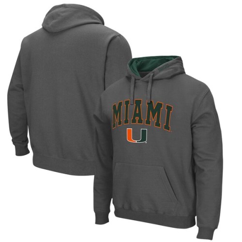 Miami Hurricanes Colosseum Arch & Logo 3.0 Pullover Hoodie - Charcoal