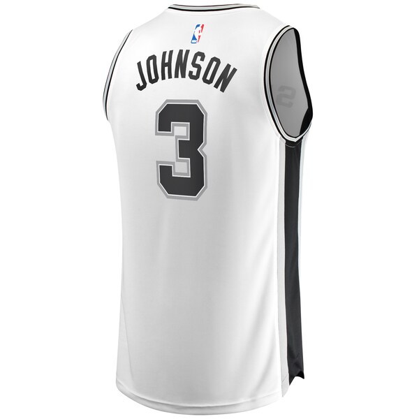 Keldon Johnson San Antonio Spurs Fanatics Branded Fast Break Replica Jersey White - Association Edition