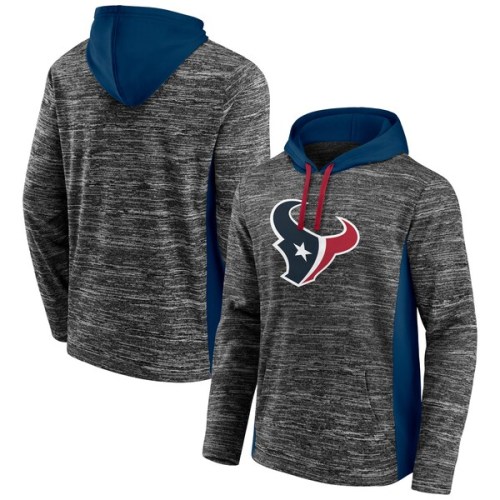 Houston Texans Fanatics Branded Instant Replay Pullover Hoodie - Heathered Charcoal/Navy