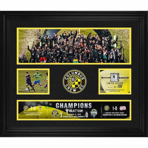 Columbus Crew Fanatics Authentic Framed 20" x 24" 2020 MLS Cup Champions Collage with a Piece of Match-Used Ball from the 2020 MLS Cup - Limited Edition of 200