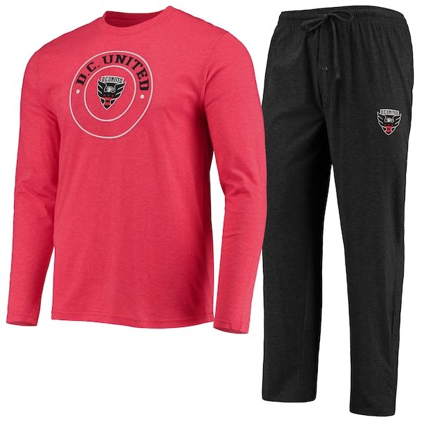D.C. United Concepts Sport Meter Long Sleeve T-Shirt & Pants Sleep Set - Red/Black