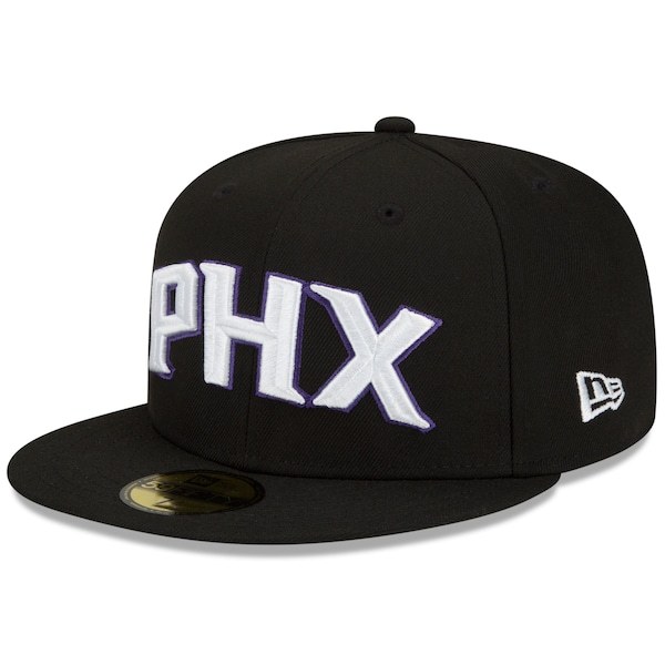 Phoenix Suns New Era 2021/22 City Edition Alternate 59FIFTY Fitted Hat - Black