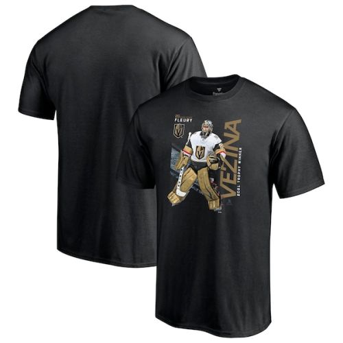 Men's Fanatics Branded Marc-Andre Fleury Black Vegas Golden Knights 2021 Vezina Trophy Winner T-Shirt