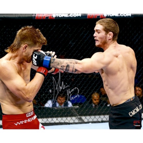 Jordan Mein Ultimate Fighting Championship Fanatics Authentic Autographed 16" x 20" Throwing Punch Photograph with "Young Gun" Inscription