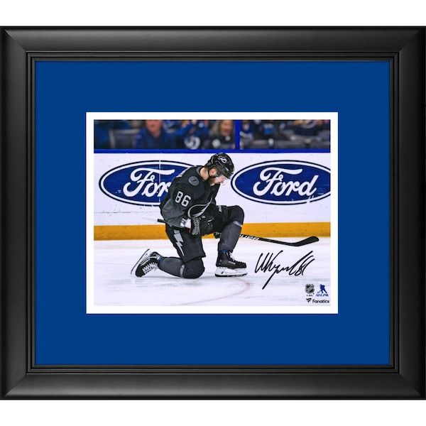 Fanatics Authentic Nikita Kucherov Tampa Bay Lightning Framed Autographed 8" x 10" Black Jersey Goal Celebration Photograph