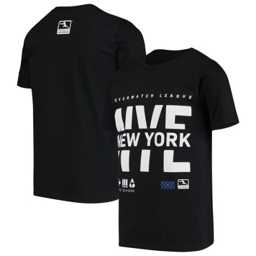 New York Excelsior Youth Overwatch League Splitter T-Shirt - Black