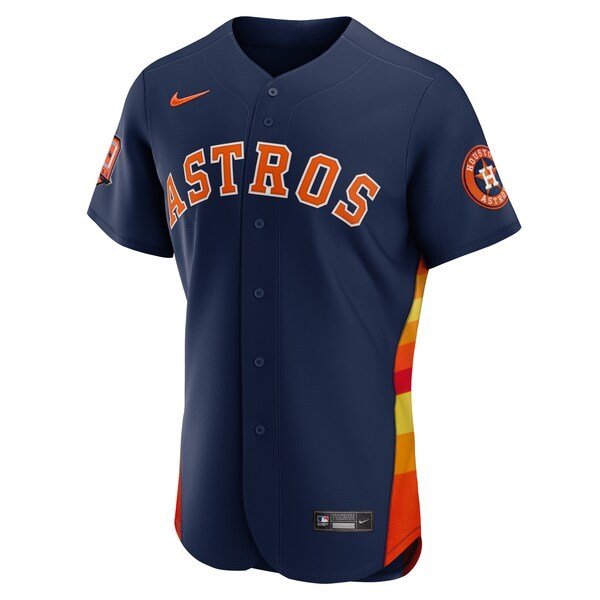 Jose Altuve Houston Astros Nike 60th Anniversary Alternate Authentic Official Player Jersey - Navy