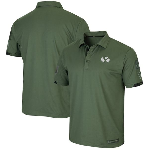 BYU Cougars Colosseum OHT Military Appreciation Echo Polo - Olive