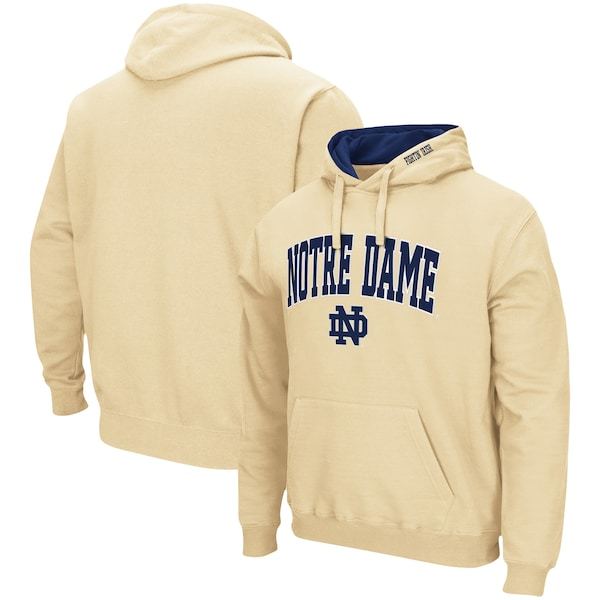Notre Dame Fighting Irish Colosseum Arch & Logo 3.0 Pullover Hoodie - Gold