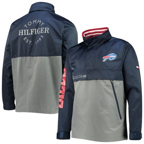 Buffalo Bills Tommy Hilfiger Anorak Hoodie Quarter-Zip Jacket - Navy/Gray