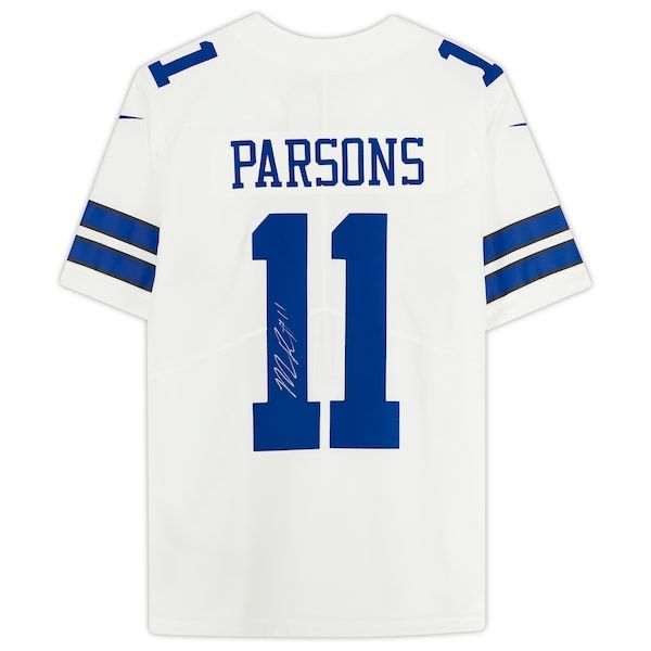 Micah Parsons Dallas Cowboys Fanatics Authentic Autographed Nike Limited Jersey - White