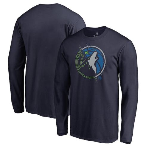 Minnesota Timberwolves Fanatics Branded X-Ray Long Sleeve T-Shirt - Navy