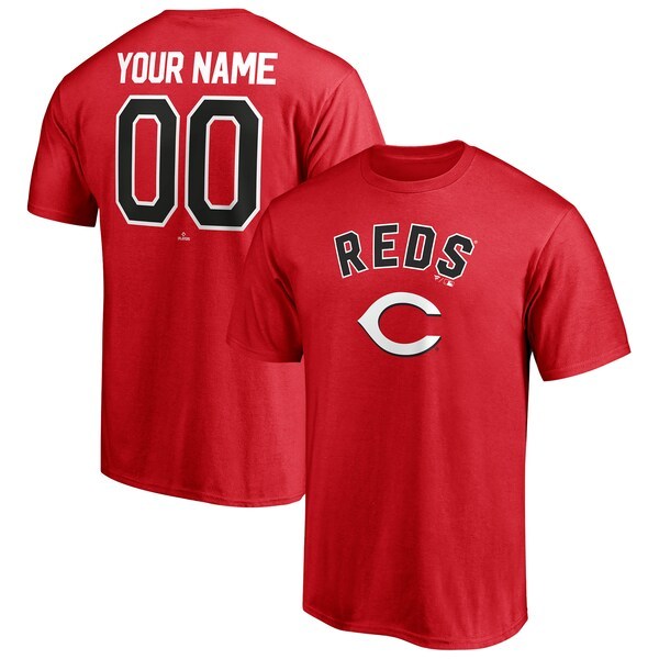 Cincinnati Reds Fanatics Branded Winning Streak Personalized Name & Number T-Shirt - Red