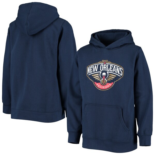 New Orleans Pelicans Fanatics Branded Youth Primary Team Logo Pullover Hoodie - Navy