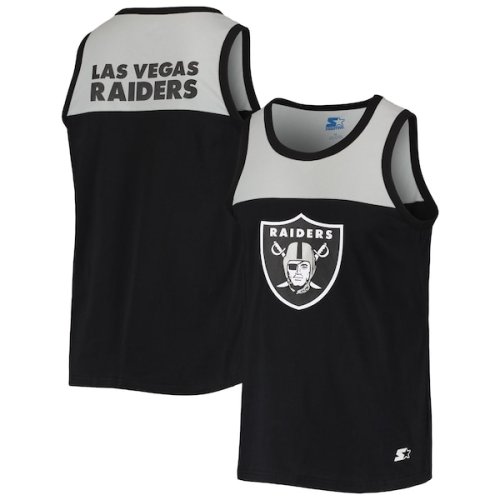 Las Vegas Raiders Starter Team Touchdown Fashion Tank Top - Black/Silver
