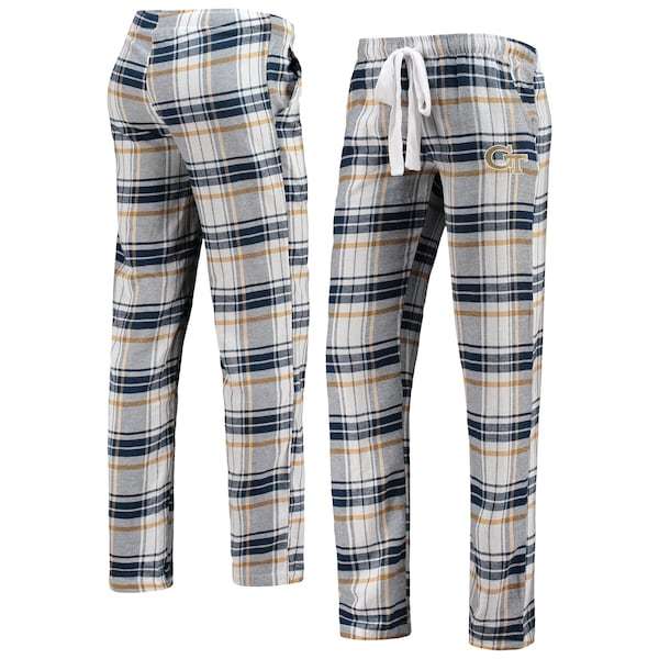 Georgia Tech Yellow Jackets Concepts Sport Women's Accolade Flannel Pants - Navy/Gold